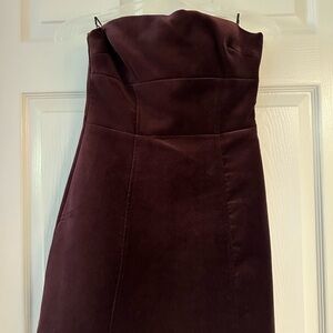 Zara Strapless Dark Purple Dress